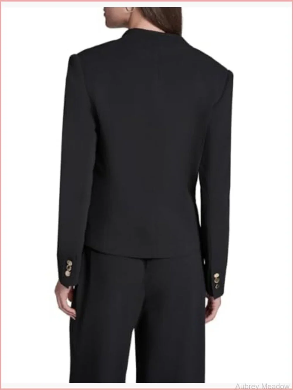 Woven Blazer, Long Sleeve, Hook and Eye Closure, Dry Clean Only